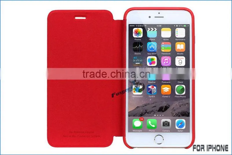 Luxury leather case for iphone 6,mobile phone wholesale direct selling leather case for iphone 6 plus