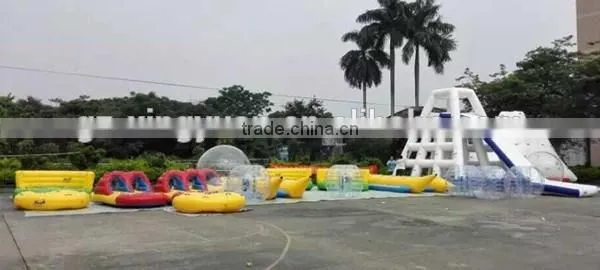 Hot selling lake inflatable water slides, inflatable floating water slide
