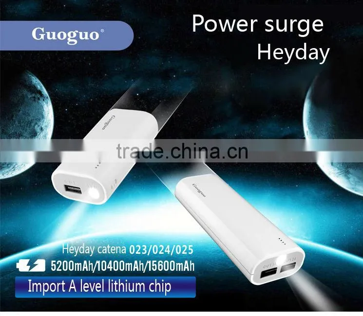 Top Selling Mobile Phone Rechargeable Power Bank 5200mAh for iPhone and Samsung