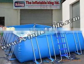 2016 large Cheap Used Commercial Inflatable frame and supported Swimming Pool For Sale