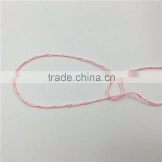Wholesale High Quality 1mm Polyester Double-Color Twist Rope