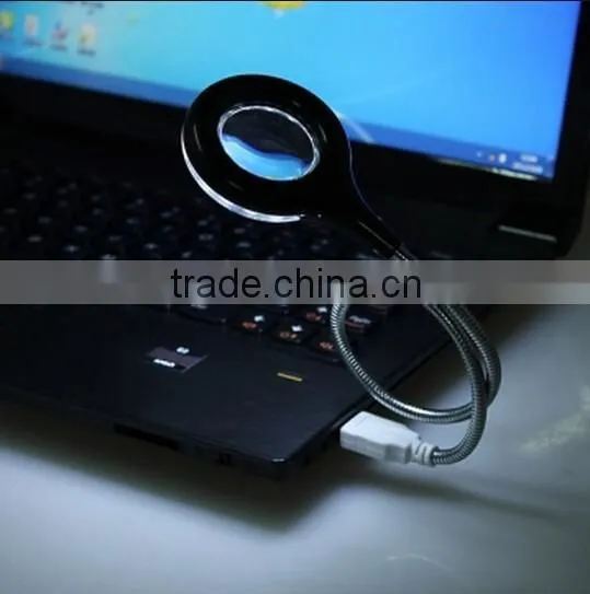 Flexible 18 LED USB light with Magnifer / Lamp Magnifer For Laptop / usb led light flashing