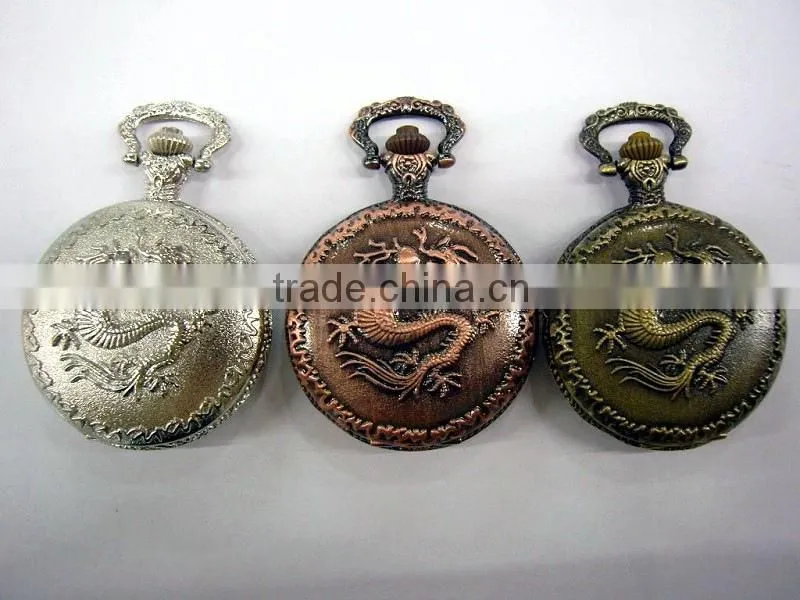Kids Animal Pattern Thin Pocket Watch