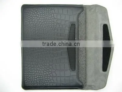 Factory PU leather cover wallet for ipad