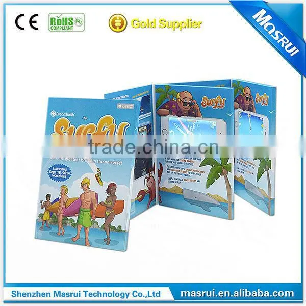 2015 Fasion design arts and crafts video in print technology video invitation card