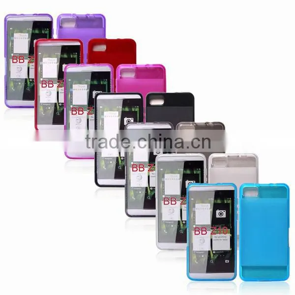 clear tpu jelly case for blackberry z 10