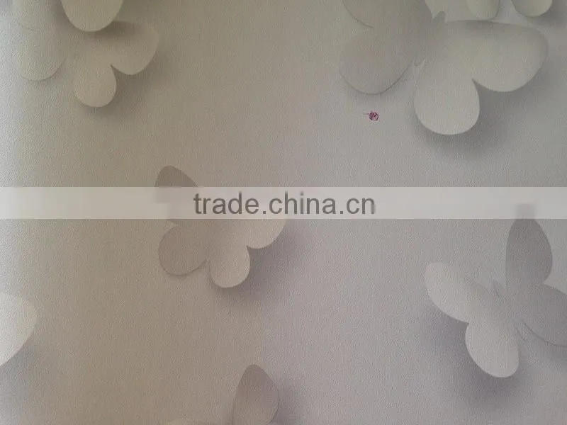butterfly paintings vinyl wallpaper