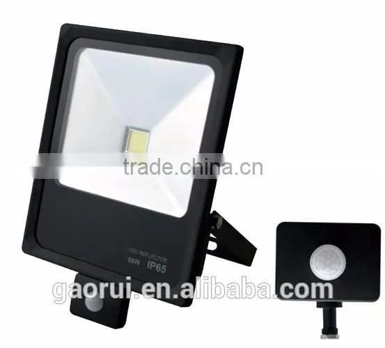 2014 new ourdoor aluminum 50w led flood light with motion sensor ip65