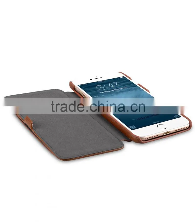 Newly Brown Pocket Book Type PU Leather Case for Apple iPhone 7 Plus(5.5")