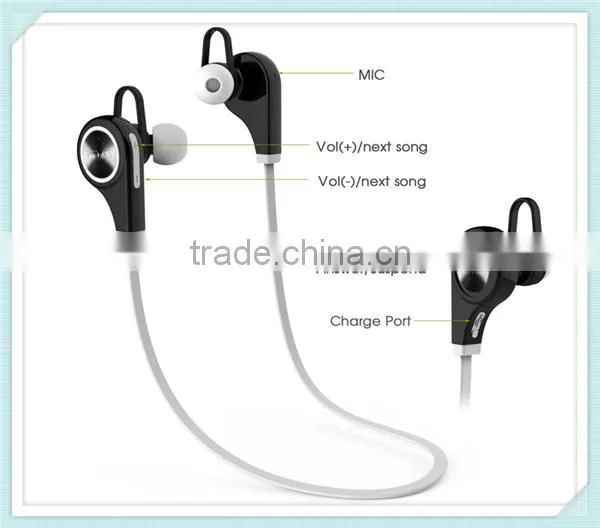 Newest Q9 Wireless Bluetooth 4.1 Headset Earphone Stereo Music Bluetooth Sport Headphone With Original packaging High Quality