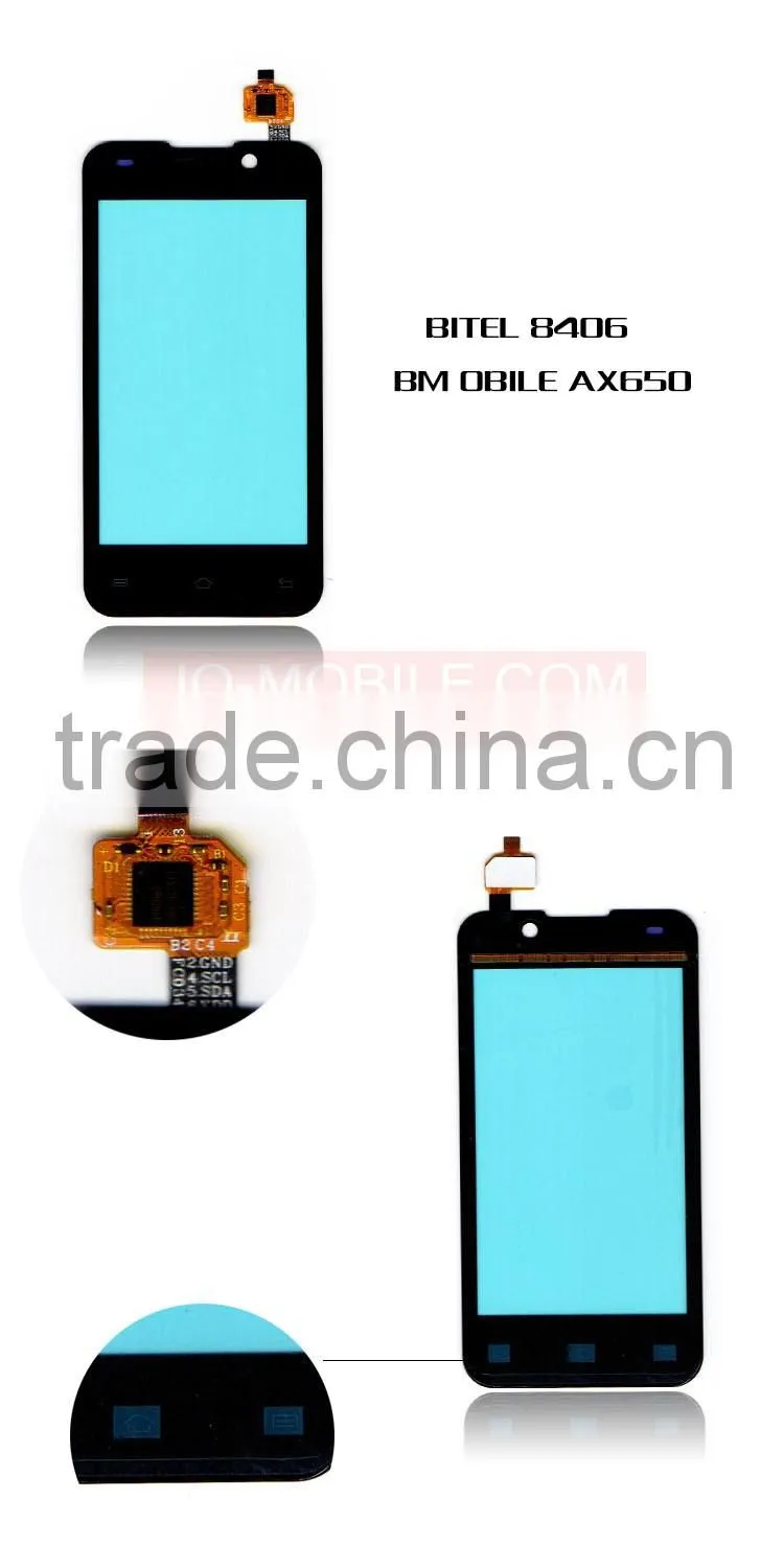 wholesale lcd digitizer OEM touch for BITEL 8406 digitizer with 12 months warranty
