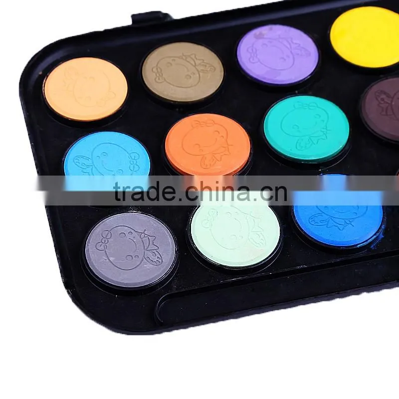 Baroque 21 Color Watercolor Paint Set With Small Size Water Brush, 21 Paint Cakes in A Plastic Plate