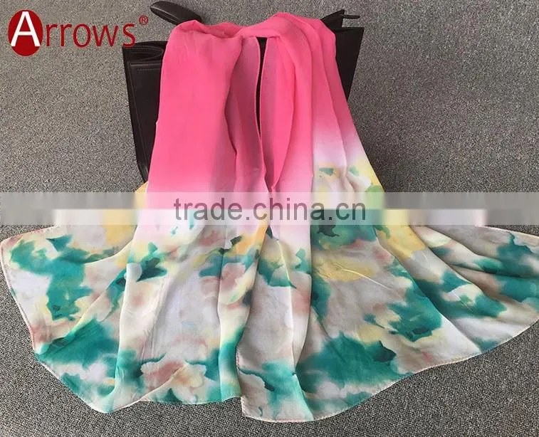 Made in Yiwu China Cheap Silk Scarf Shawls for Fashion Latest Ladies and Women