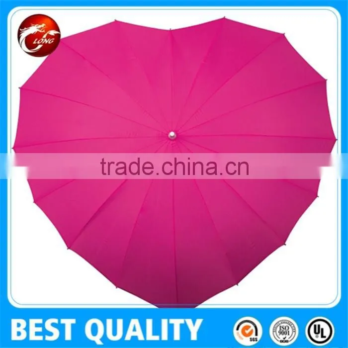 wedding decoration heart umbrella customized