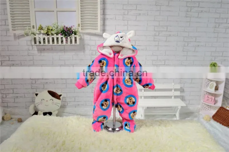 newborn 100% Colored cotton plain baby winter clothes factory organic baby rompers wholesale baby clothes