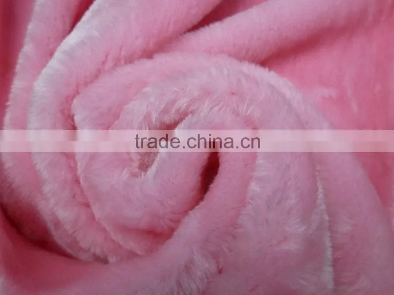 100% polyester knitting long pile pv plush fabric for felt/lining/Upholstery
