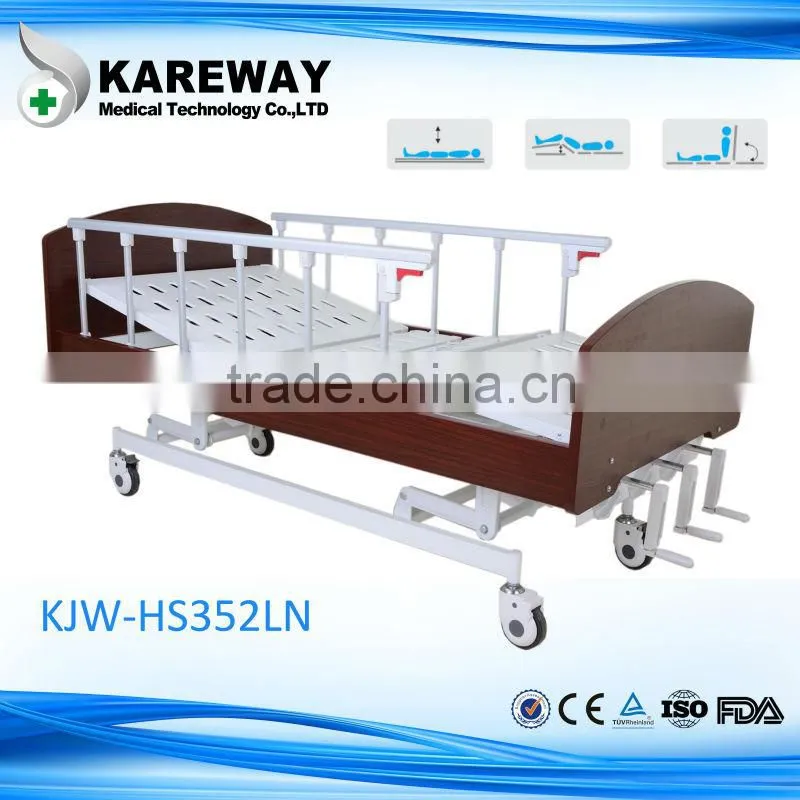 Medical manual cheap hospital wooden bed