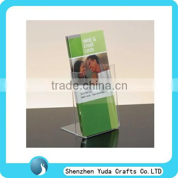 clear acrylic brochure holders stand,display rack for booklet,acrylic leaflet holder