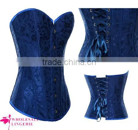 2015 hot selling Steel Boned Underbust Corset Bustier latex waist cincher