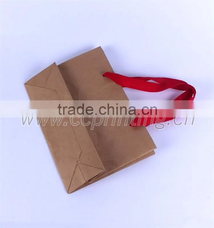 Recycled Kraft brown Paper Bag with custom logo print