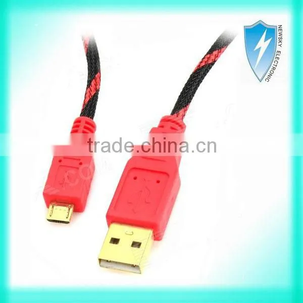 3M Hi-Speed Micro USB red with black extension cable for ps4