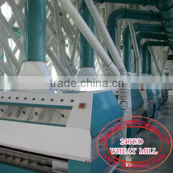 50T/24H wheat flour milling machine, can produce the flour to make all kinds of food, like bread, cake, biscuit, pasta, chapatti