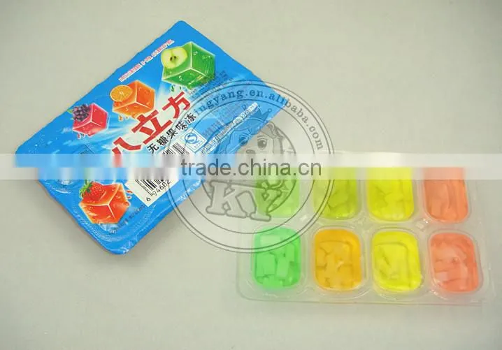Jelly Block With fruit flesh