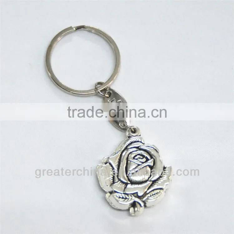 Religious zinc alloy custom metal keychain with photo