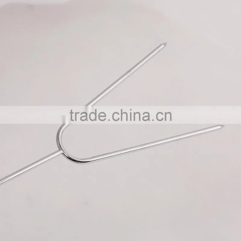 2015 camping Wooden Handle extendable telescopic bbq fork wholesale