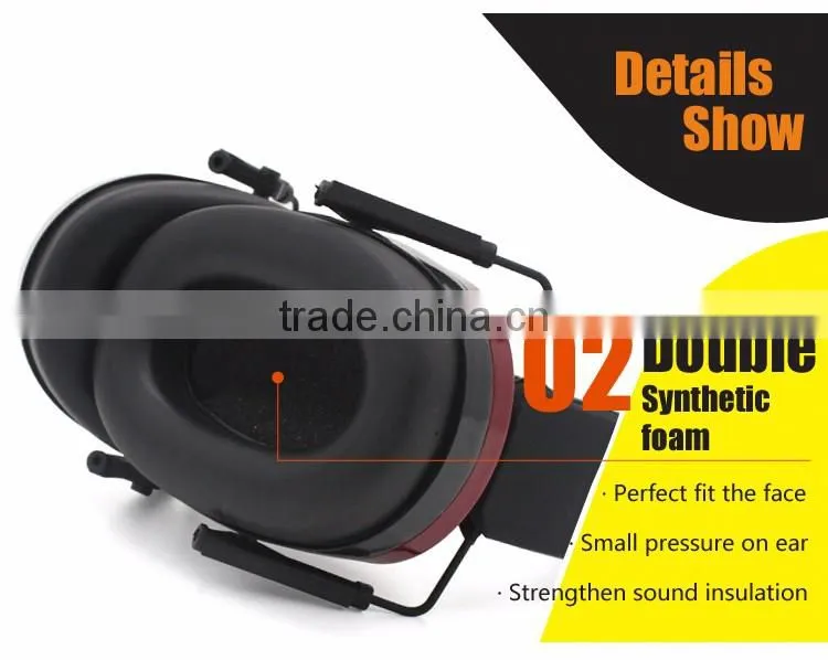 Color Logo Customized Adjustable Headband Noise Reduction Ear Muff