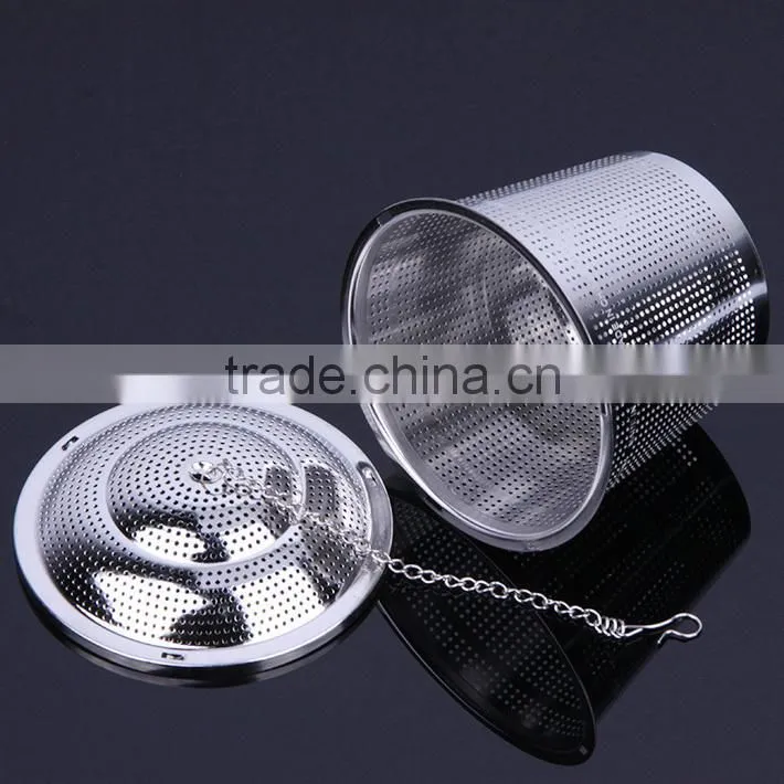 stainless steel loose leaf tea strainers filter 2 sets with spoon