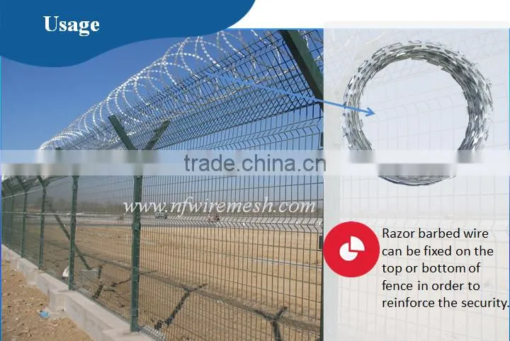 450mmm /500mm /700mm /1000mm hot galvanized coil concertina razor barbed wire(Guangzhou Factory)