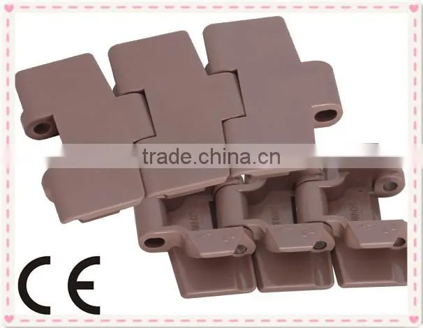 plastic flattop conveyor chains for packing line filling ine