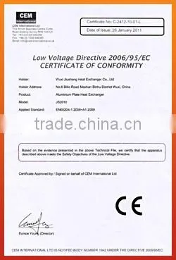 China manufacture aluminum plate-bar air cooled cool core in brazing construction