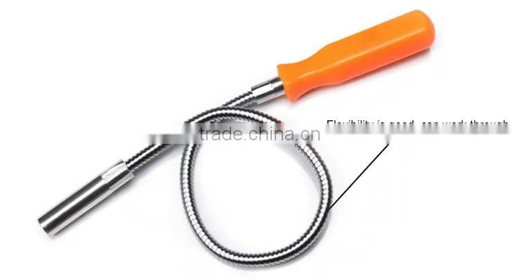 Convenient easy application flexible magnetic pick-up tool