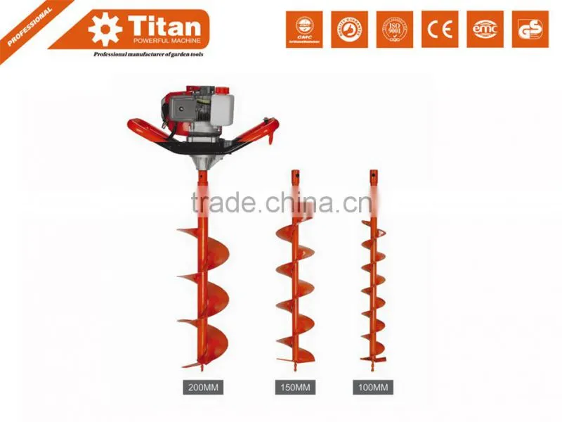 gasoline petrol 52cc earth auger with CE,GS,EUII certificates