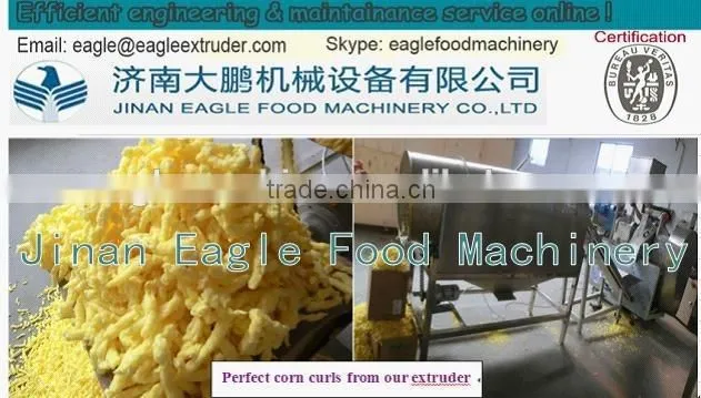 Jinan Eagle nik naks corn cheetos chips kurkure making machine plant