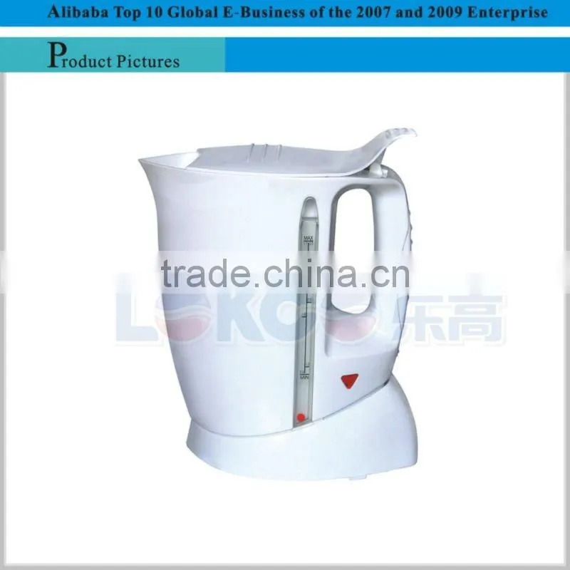 2012 Newest Style Plastic Electric Kettle with CB/CE/RoHS ,low price
