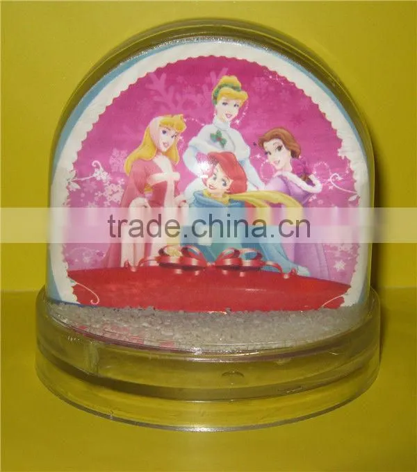 Custom snow globe photo frame snow globe