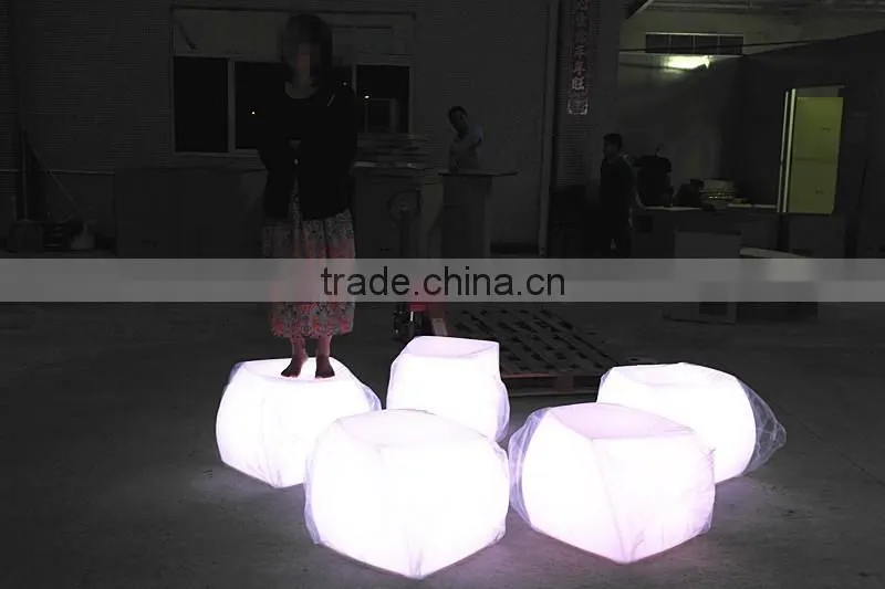 light furniture cube led/PE 16 colors led cube