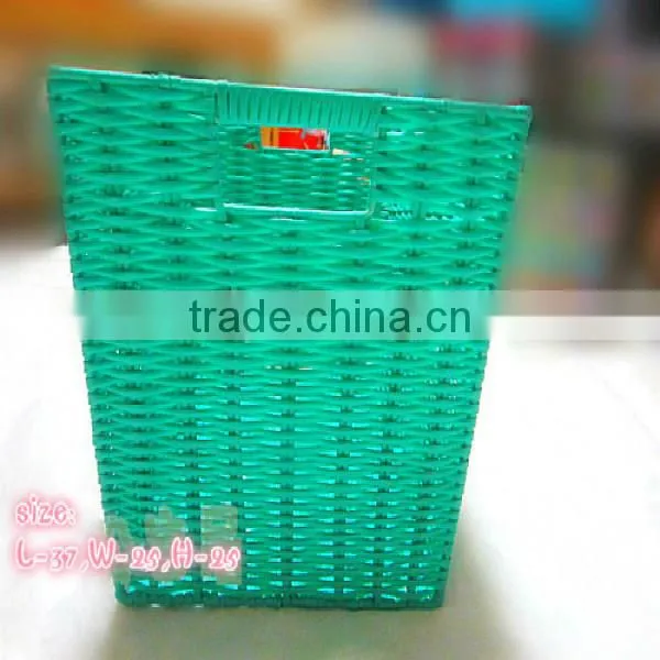 Colorful empty plastic storage basket wholesale