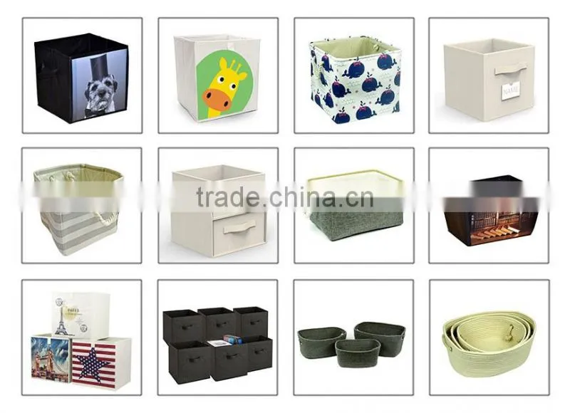 Store More / OEM Weaving Foldable Sundry Storage Bin With Cotton Rope Handle