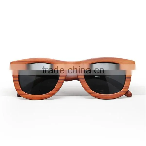 2017 Fashion Rosewood OEM sunglasses summer design with logo printed