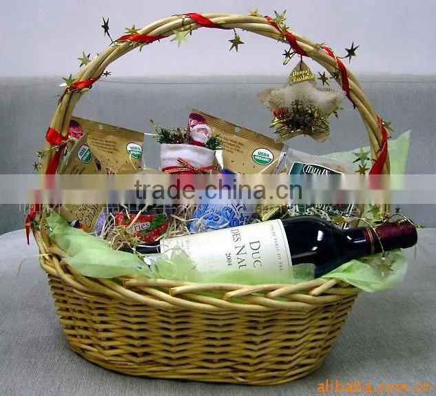 wholesale cheap wicker basket with handle
