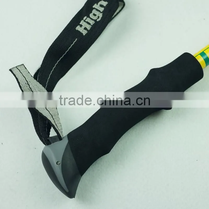 Carbon fiber GS approved hiking poles, 3 sections, PP+EVA grip