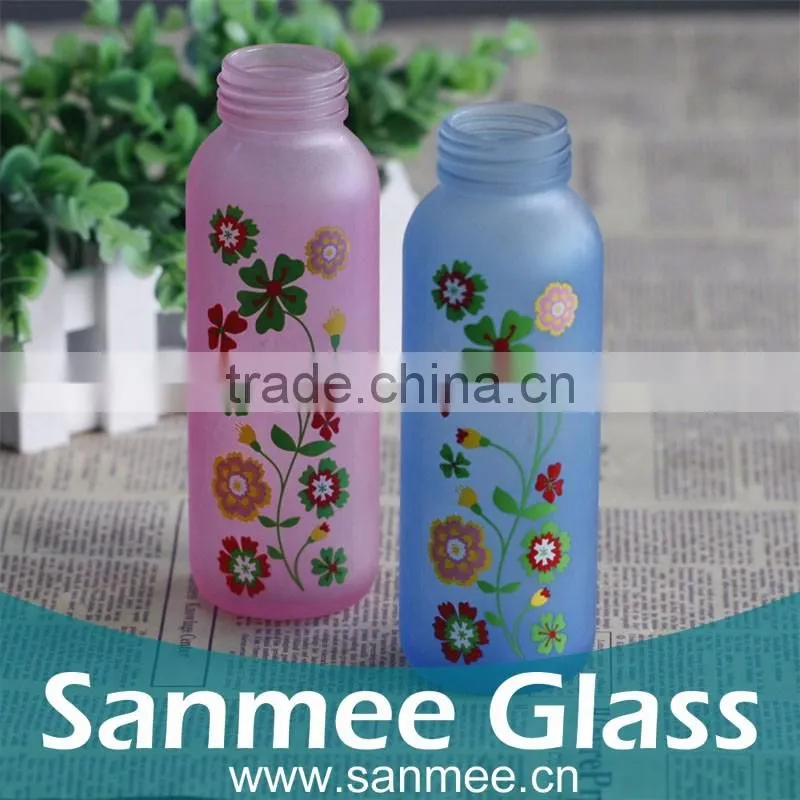 Manufacture Colored Water Bottle Quality Milk Glass Bottle