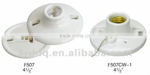 E27 ceiling porcelain/ceramic lampholder socket 507
