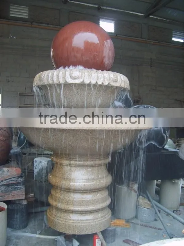 Outdoor stone water fountain