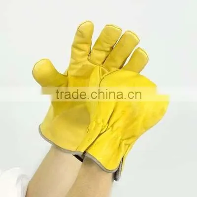 Cow split leather summer driving gloves ZM113-H