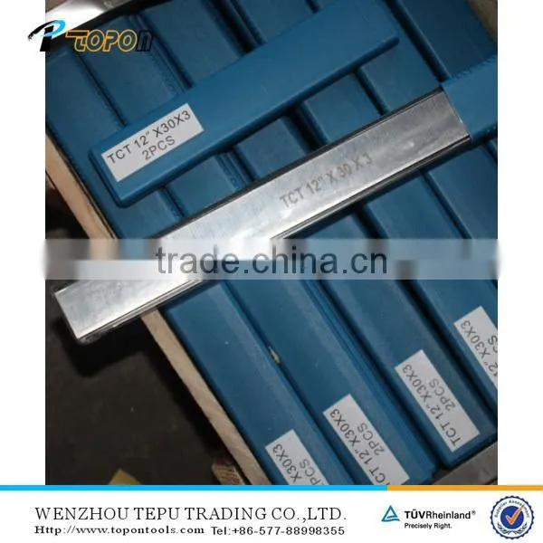 TCT planer knife for woodworking